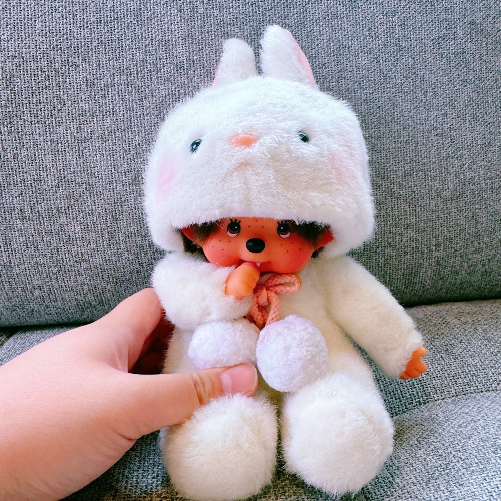 cute Monchhichi bunny doll